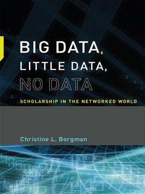 cover image of Big Data, Little Data, No Data